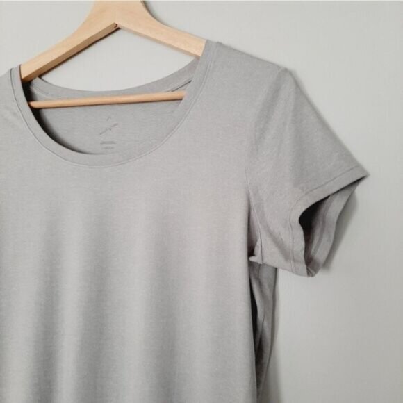 HEAD Athletic Scoop Neck Top Gray Hi-Low Hem Sz M - Picture 4 of 9
